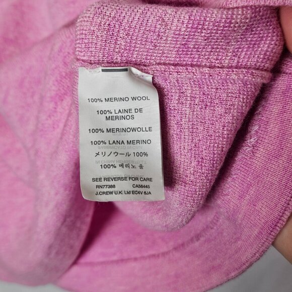 J. Crew‎ Womens Pink Gold Sequined Merino Wool Sweater M Floral Boxy - Picture 4 of 11